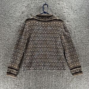 St John Sport Sweater Women 6 Petite Knit Pullover By Marie Gray Diamond Pattern